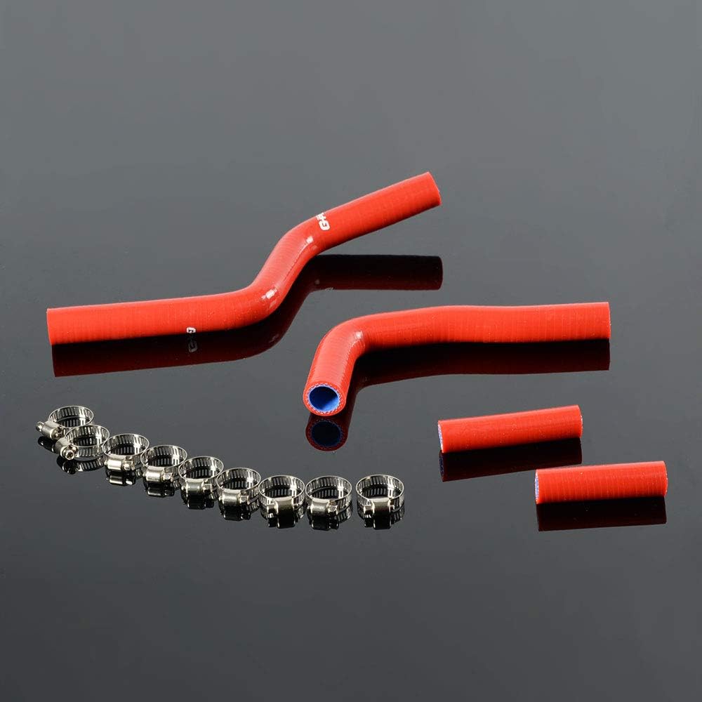 Fit For YAMAHA YZ 125 YZ125 Silicone Radiator Coolant Hose With Clamps Kit,2003-2008,Red