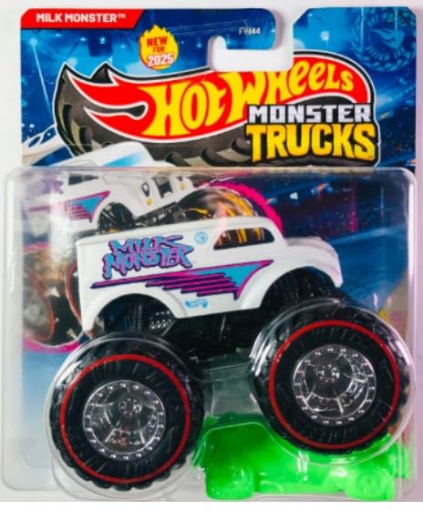 Hot Wheels Monster Trucks Milk Monster, Chase Treasure Hunt Edition, 1:64 Scale Diecast Vehicle