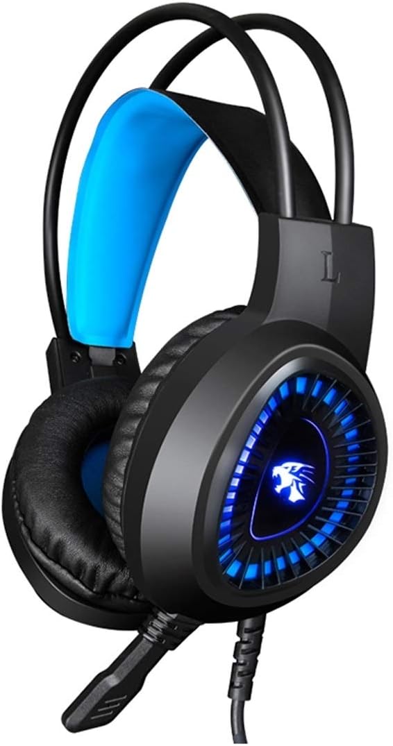 blue led headset