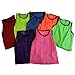 BlueDot Trading Youth Nylon Mesh Scrimmage Training Pinnie Vest for Team Practice for Children’s Sports Soccer, Football, Basketball, Lacrosse, Red, Quantity 6