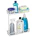 InterDesign Classico 2-Tier Shelf Cabinet Organizer for Kitchen or Bathroom - Chrome