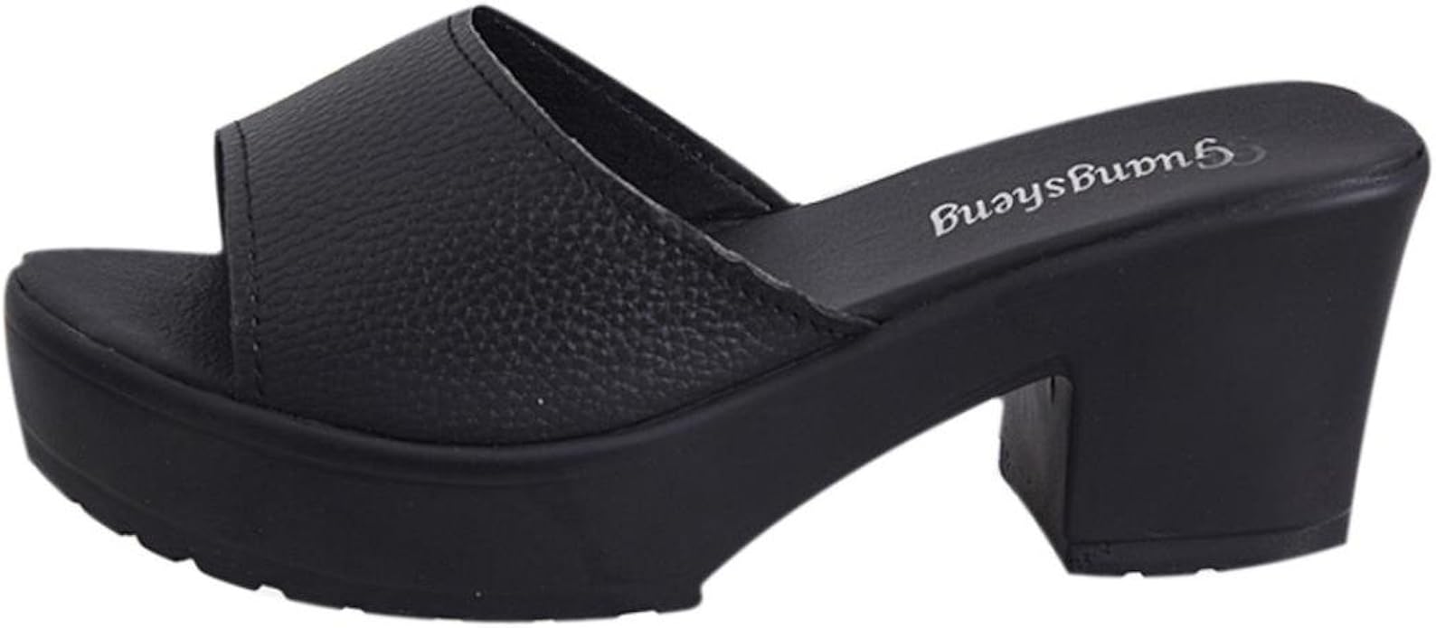 Amazon Aijoo 通勤靴 おしゃれ 流行 カジュアル サンダル 女 男 子供 旅行 シンプル 可愛らし 歩きやすい ローヒール 便利 シューズ スリッポン パンプス フラット オフィス キッズ ベランダ 39 黑い Aijoo ファッションサンダル