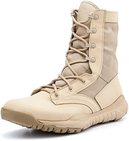 IODSON US Mens' Ultra-Light Combat Boots Military Tactical Work Boots