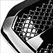 Topline Autopart Glossy Black Mesh Front Hood Bumper Grill Grille ABS For 13-17 Ram 1500