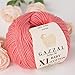 3 Pack (Ball) Gazzal Baby Cotton XL Total 5.28 Oz / 344 Yrds, Each Ball 1.76 Oz (50g) / 246 Yrds (225m) Super Soft, DK- Worsted Baby Yarn, 50% Turkish Cotton, Pink - 3435