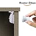 Yoofoss Magnetic Cabinet Locks for Baby Toddler Child No Tools Or Screws Needed - 8 Locks + 2 Keys (Old Version)