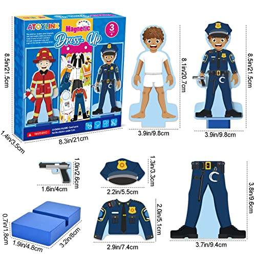 Atoylink Wooden Dress up Dolls Pretend Play Set 40+ Pcs