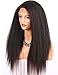 Chantiche Italian Yaki 360 Lace Frontal Wigs for Black Women Pre Plucked Brazilian Remy Full Lace Front Human Hair Wigs with Baby Hair 150 density 14inch Natural Color