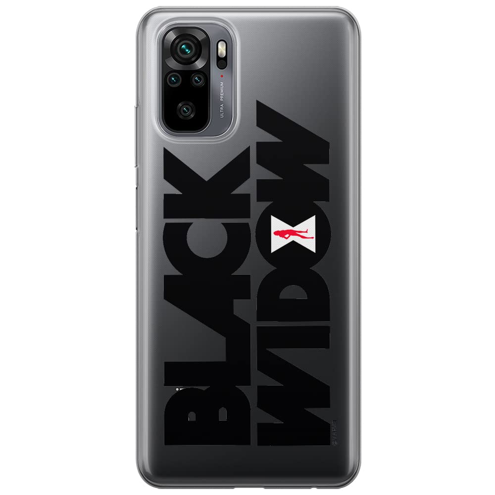 ERT GROUP mobile phone case for Xiaomi REDMI NOTE 10/ 10S original and officially Licensed Marvel pattern Black Widow 011 optimally adapted to the shape of the mobile phone, partially transparent