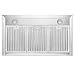 FireBird European Style Wall Mount Stainless Steel Range Hood Vent with Touch Control and Carbon Filters (36)