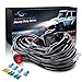 MICTUNING HD 14AWG 300w LED Light Bar Wiring Harness Fuse 40Amp Relay ON-OFF Waterproof Switch(2Lead) primary