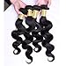 Oriental Show 8~30 inches 6A Brazilian Body Wave, Pack of 3(Mixed Length), 100% Unprocessed Virgin Human Hair, 300g Total(100g Each), Natural Color (14 16 18)