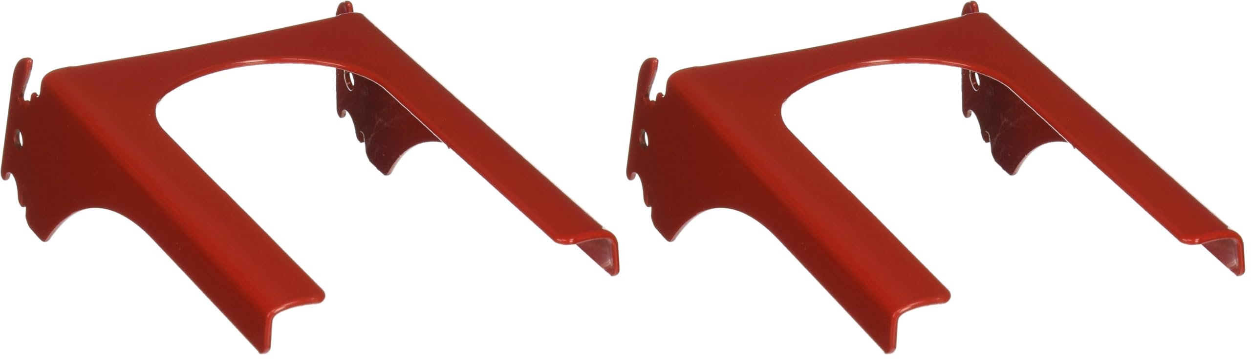Wall Control Red Slotted Metal Pegboard Hook Bracket Pack of 2