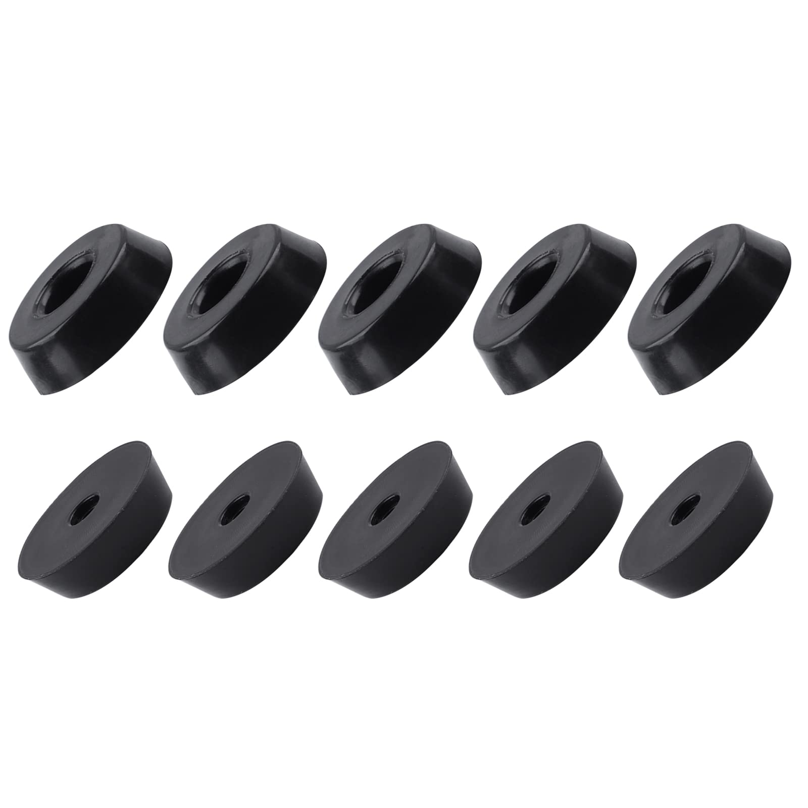 METALLIXITY Rubber Bumper Feet (18x5mm/0.71"x0.2") 10Pcs, Round Leg Pads Floor Protectors - for Home Tables Chairs Cutting Board, Black