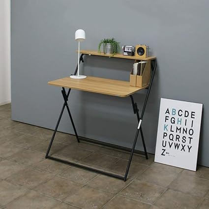 Na Bureau Paresseux Table Pliante Bureau Simple Pliable Pc Bureau D Etude Style Industriel Bureau Pliant D Ecriture Bureau Pour Bureau A Domicile Economiser De L Espace B Noir Amazon Fr Sports Et Loisirs