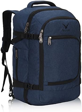 Hynes Eagle Travel Backpack 40L Flight Approved Carry on Backpack, Blue