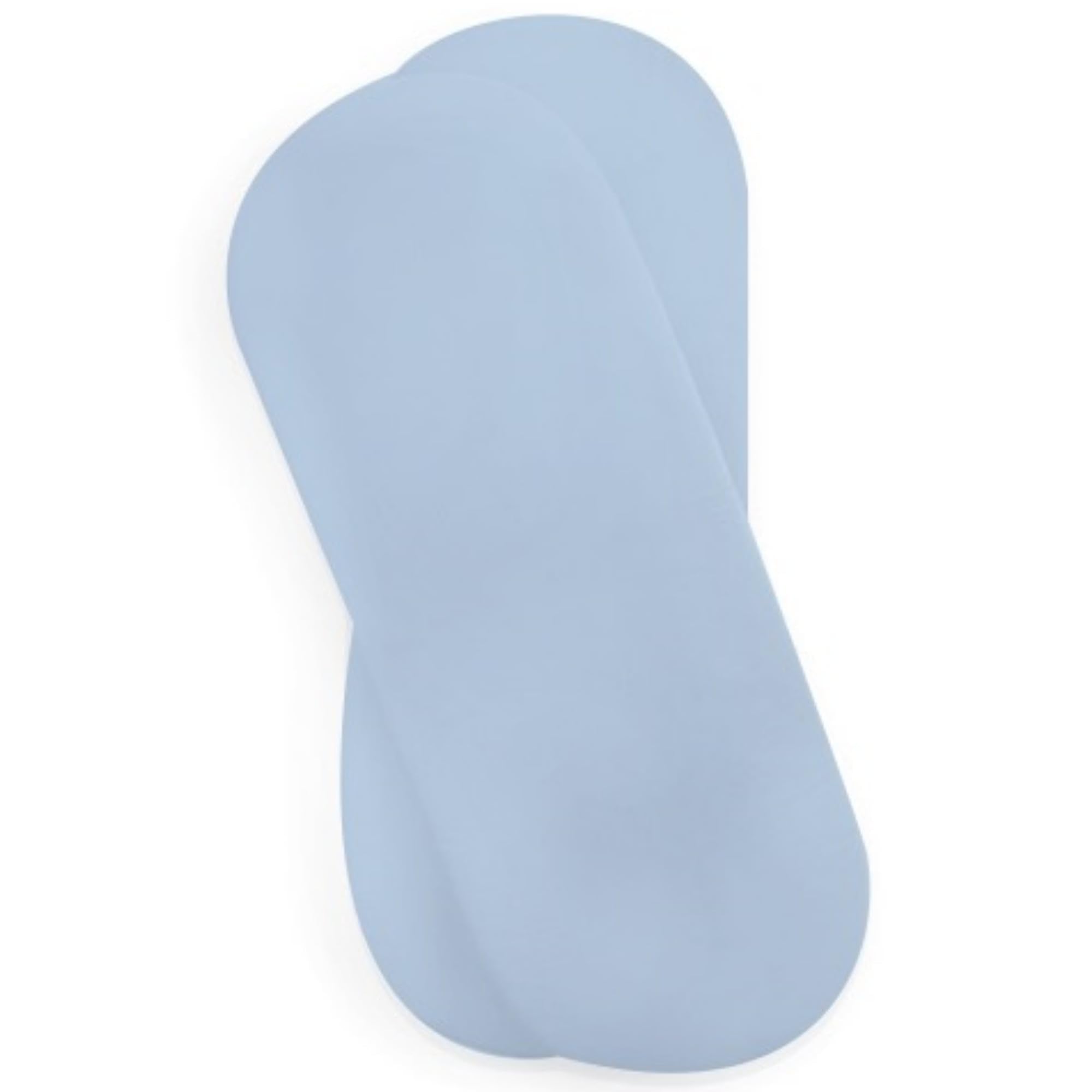 Clair de Lune 2 Pack Fitted Jersey Cotton Moses Basket Sheets 74 x 30 cm (Blue)