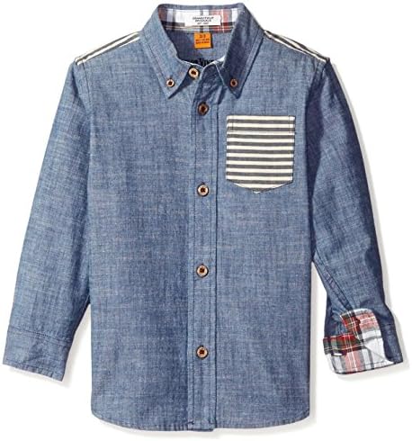Tailor Vintage Kids' Chambray Stripe Button-Up