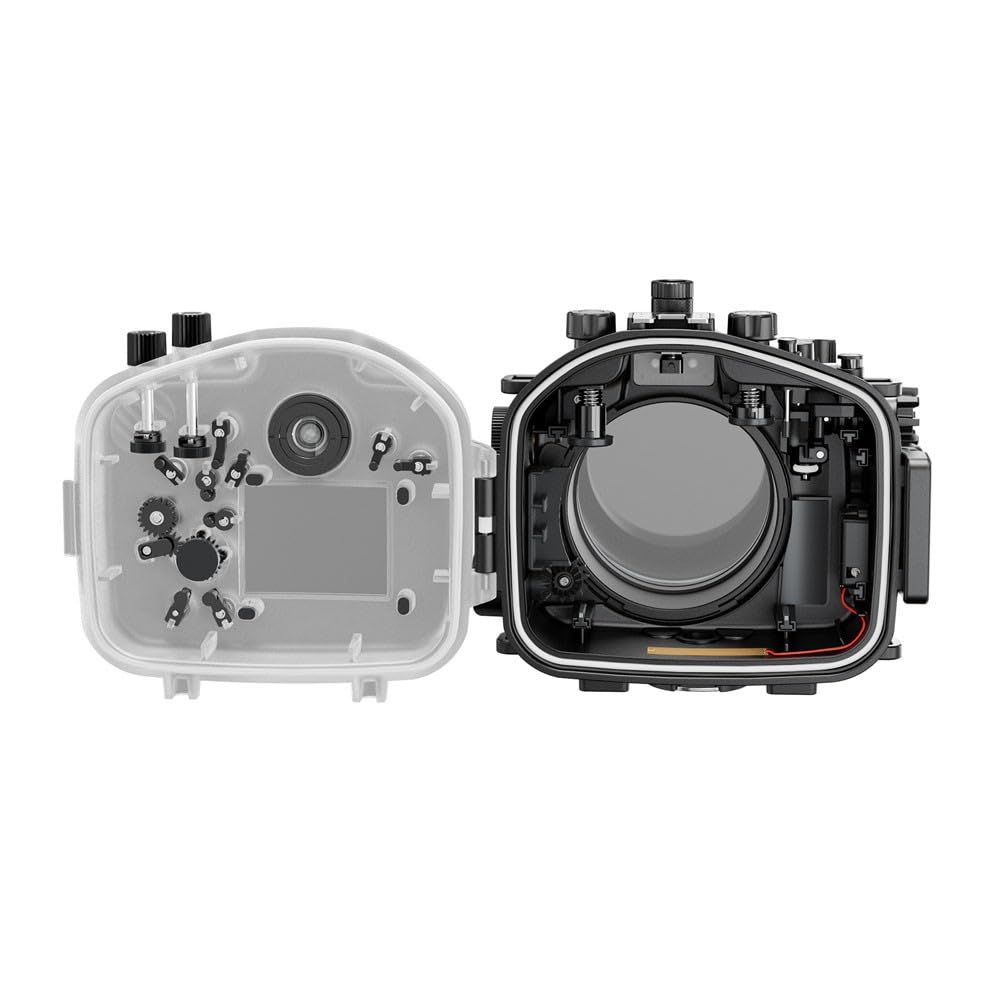 Seafrogs Professional Underwater Housing for Sony A7R III A7M III [40m/130ft] Camera Housing Diving Case V3 for Sony A7iii A7riii A7r3 A7m3 (Standard Port) Zoom Ring for FE 16-35 F4 Included