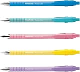 Paper Mate Flexgrip Ultra Pastel Ballpoint Pens 1.0mm Blue 5 Count view 2