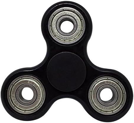 Cool Fidget - Tri-Spinner Fidget Toy, High Speed Hybrid Ceramic Si3N4 Bearing, EDC Focus Toys Hand Spinner for Kids &amp; Adults - Best Stress Reducer Relieves ADHD Anxiety and Boredom (black)