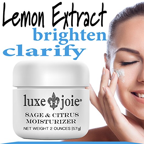 Sage and Citrus Moisturizer 2 oz Natural Face Cream Oil Free Skin Types