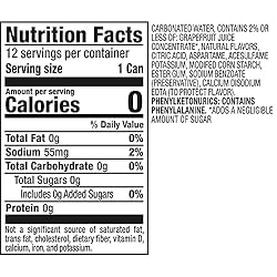 Squirt Zero Sugar Grapefruit Soda, 12 fl oz
