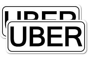 PICASSOSKY Delivery Vehicle Car Magnet,White Uber Delivery Driver Magnetic Signs USPS Rural Delivery Carrier Magnets (13.4"×5.5")