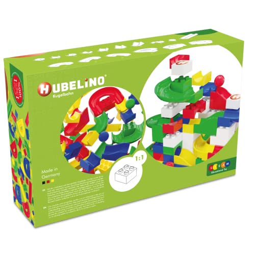 Hubelino 128 Piece Run Elements The Original Marble Run Expansion Set Made in Germany