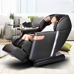 YXRPK 3D Massage Chair Full Body Zero Gravity Recliner Handrail Shortcut Key SL Track Bluetooth Foot Rollers Airbags Heating
