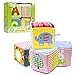 Soft Rattle Baby Blocks;TOLOLO Baby Building Blocks Foam Grab and Stack Building Blocks with Safety Mirror Cubes