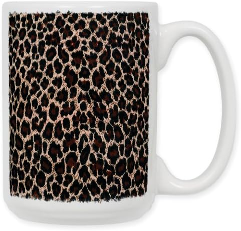 Art Plates "Leopard Print" Ceramic Coffee Mug, 15 oz