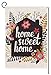 BLKWHT Home Sweet Home Garden Flag Vertical Double Sided Spring Summer Yard Outdoor Decorative 12.5 x 18 Inch