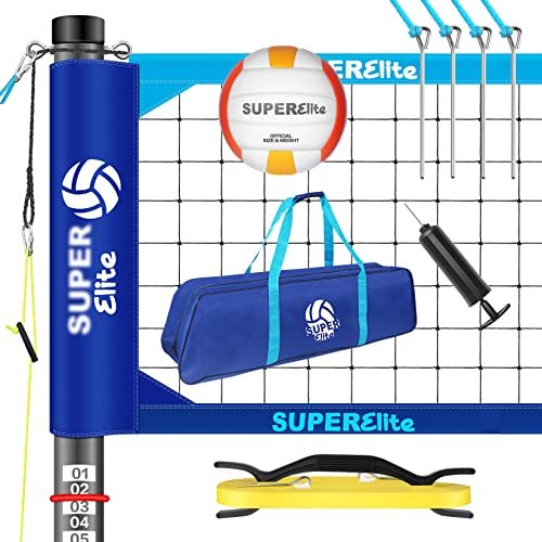 Portable Professional Volleyball Net Set with Aluminum Adjustable