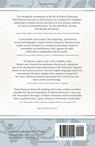 On writing the life of helene schweitzer english edition