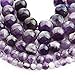 Genuine Natural Stone Beads Amethyst Round Loose Gemstone 8mm 1 Strand 15.5
