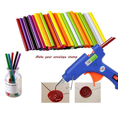 Hot Glue Sticks,15 Colors,Mini Glue Sticks, EVA Glue Mini Size Hot Melt Glue Adhesive Sticks for Glue Gun Mini DIY Art Craft,90pcs, 6pcs Per Color,Diameter 0.28", Length 3.9"