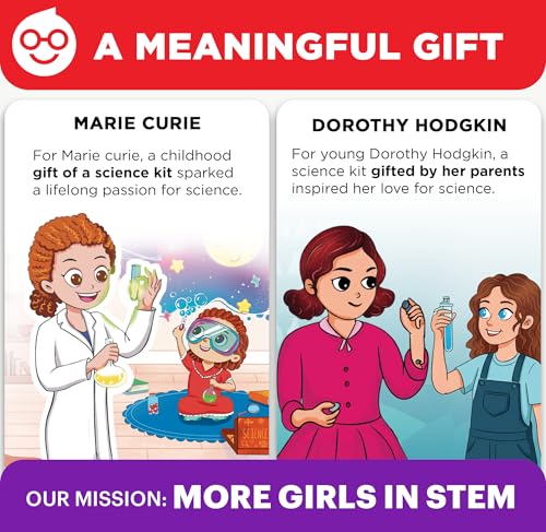 Doctor Jupiter Science Experiments Kit for Girls Ages 4+ | Birthday Gift for 4-5-6-7 Years Old Girls | STEM Toys | Chemistry Set | 50+ Experiments Starter Series