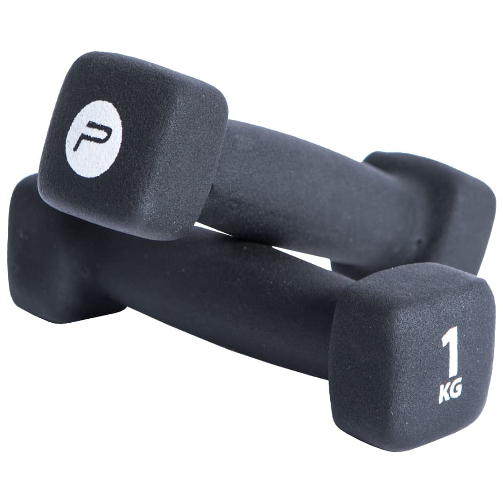 Pure 2 Improve Neoprene Coated Weight Lifting Dumbbell 1kg - Set of 2