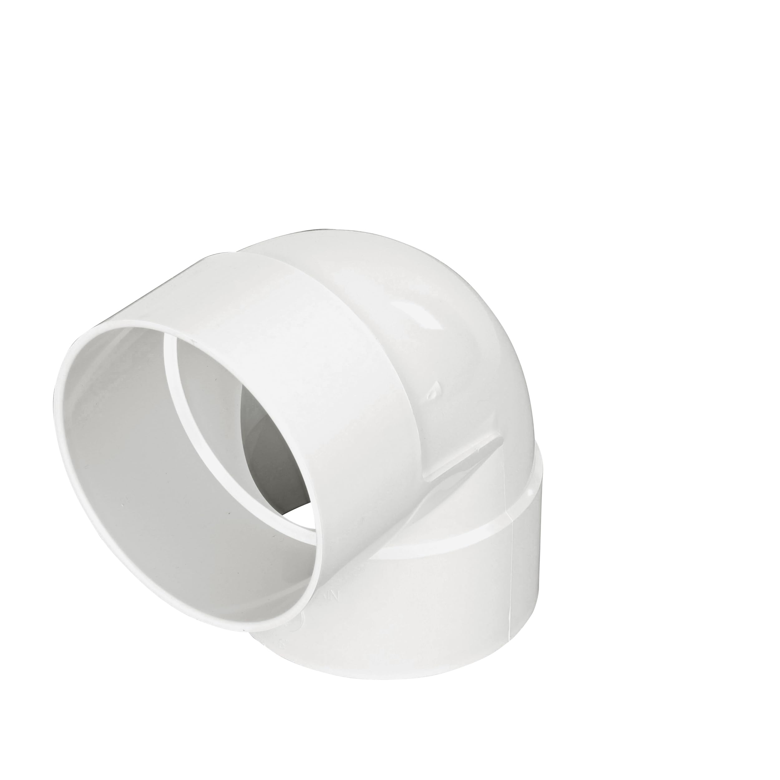 Photo 1 of NDS 6P02 PVC 90-Degree Elbow, 6-Inch, for Hub X Hub Solvent-Weld Connections, for Use with 6-Inch Sewer and Drain Pipe, White