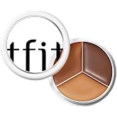 TFIT 3 Color Concealer Cream Palette Full Coverage 0.52 Ounce 05 Deep | Hides Dark Circles, Blemishes &amp; Facial Redness; Waterproof &amp; Sweat Resistant; All-Day 12HR Wear; Silky Non-Creasing Finish