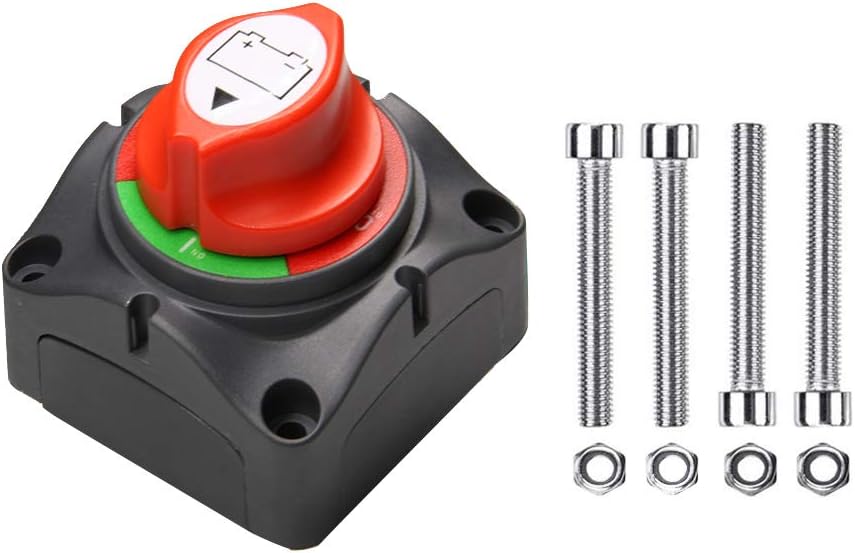 Battery Switch 12-48 V 275/1250 Amps Battery Power Cutoff Master Switch Disconnect Isolator for Car Vehicle RV ATV UTV Marine Boat On Off Position: Computers & Accessories