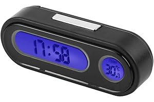 Aramox 2 in 1 Car Vehicle Interior Mini Electronic Watch LED Digital Clock Thermometer Voltmeter Car Thermometer