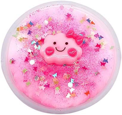 Waymine Kawaii Jumbo Colorful Mixing Cloud Cotton Candy Slime Squishy Scented Stress Toy for Gift Kids and Adults (R)