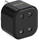 LENCENT 2 Pin to 3 Pin UK Fuse Adaptor Plug 10A Shaver Toothbrush