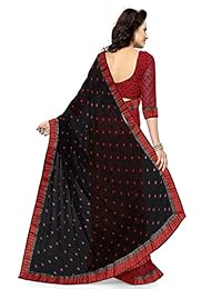 Bollywood Sari para mujer impreso boda tradicional de la India sari (238 _ Rojo)