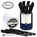 Papa Richi Luxury Gel Pen EGOISTE (Pack of 12 or 24) with Kernel 0.5mm - Premium Quality & Easy Writing - Original (Blue) Ink or Black Ink - Business Gift Pens - 30 Day Warranty (black, 12 pens 0.5)