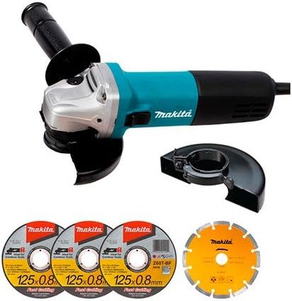 Makita 9558hnrgk1 Meuleuse D Angle O 125 Mm 840 W Kit D Accessoires Coffret Amazon Fr Bricolage