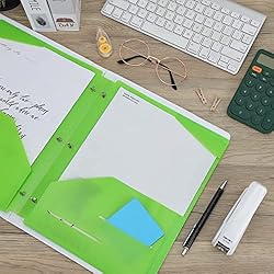 EOOUT 10 Pack Binder Folders 2 Pocket File Folders