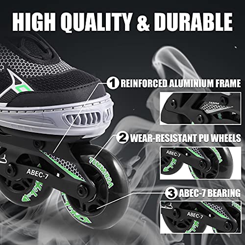 Hikole Beginner Inline Skates for Men and Ladies, Cheap Roller Skates